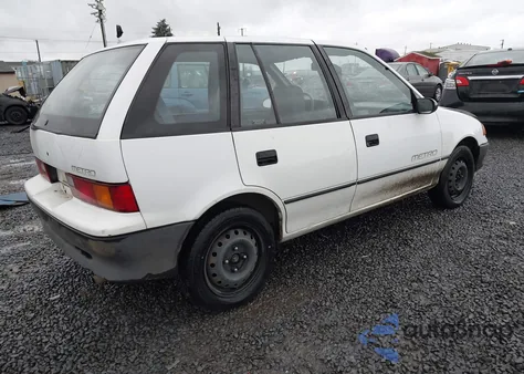 1991 Geo Metro Lsi from USA, damaged, VIN 2C1MR6466M6736444